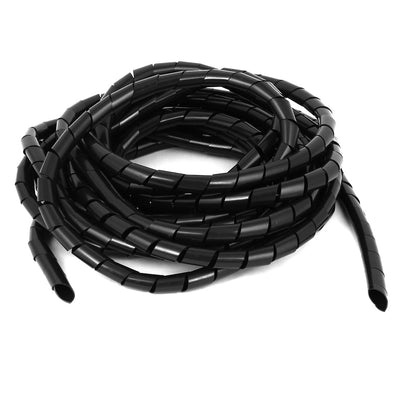 Harfington Uxcell Cable Wire Tidy Spiral Wrapping Band PC Cinema TV Management Organizer 6M 20Ft
