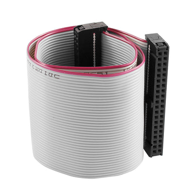 Harfington Uxcell FC40P IDC 40Pin F/F Hard Drive Data Extension Wire Flat Ribbon Cable Connector 30cm Long for Motherboard A Type