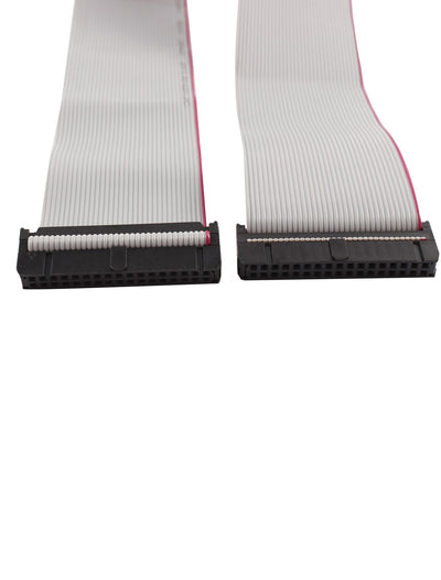 Harfington Uxcell FC34P IDC 34Pin F/F Hard Drive Data Extension Wire Flat Ribbon Cable Connector 50cm Long for Motherboard