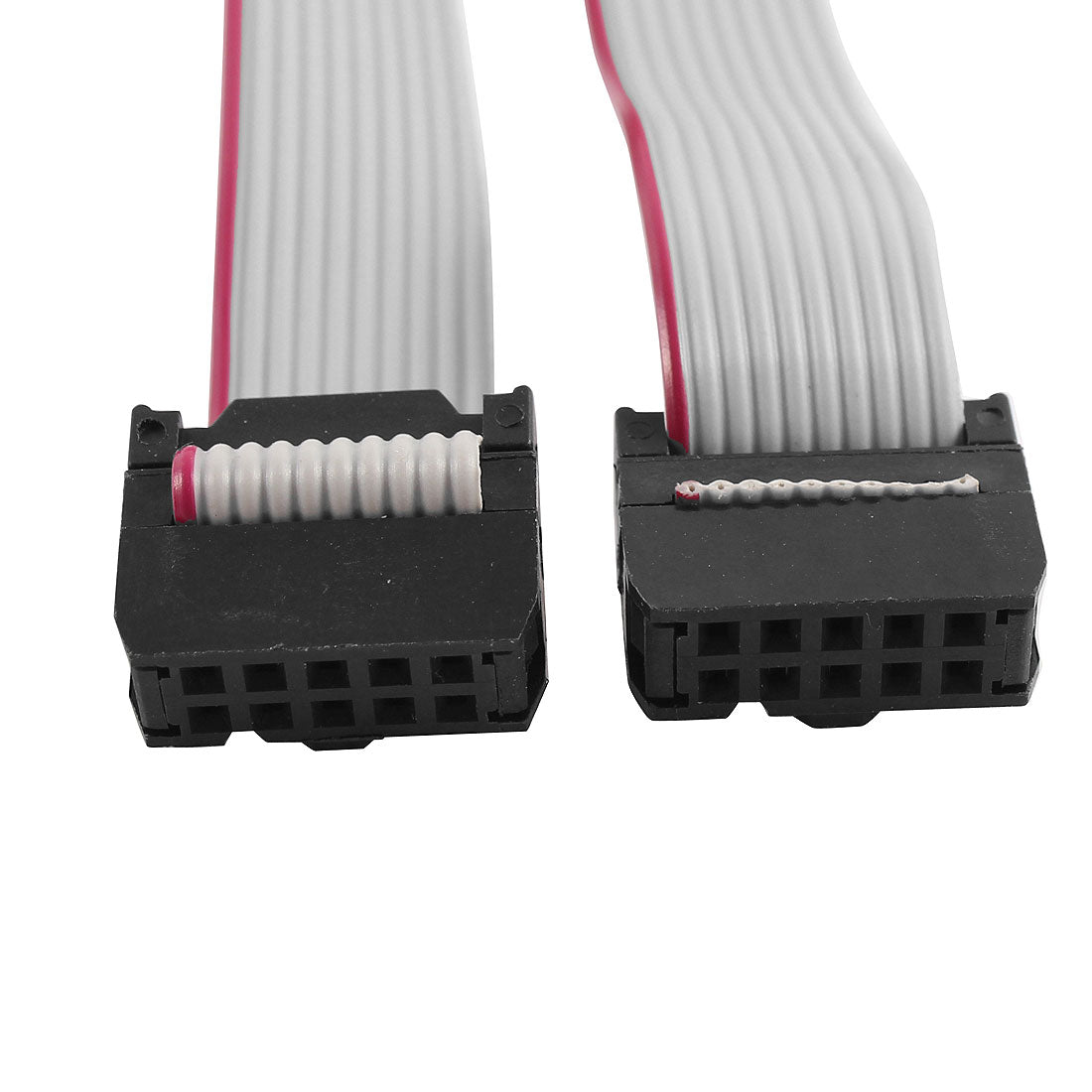 uxcell Uxcell FC10P IDC 10-Pin F/F Hard Drive Data Extension Wire Flat Ribbon Cable Connector 100cm Long for Motherboard