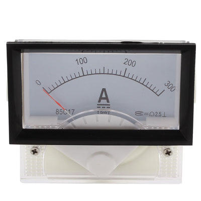 uxcell Uxcell DC 0-300A Rectangle Analog Panel Ammeter Gauge Ampere Meter Class 2.5