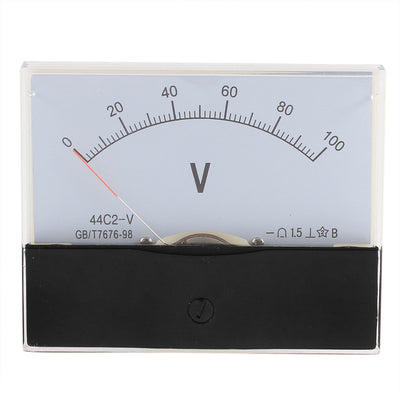 Harfington Uxcell 44C2 DC 0-100V Analog Panel Voltmeter Voltage Meter Measuring Gauge Class 1.5