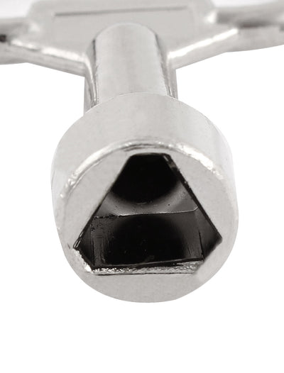 Harfington Uxcell Cabinet Train Metal Triangle Socket Spanner Key for 9.5mm Triangular Panel Lock