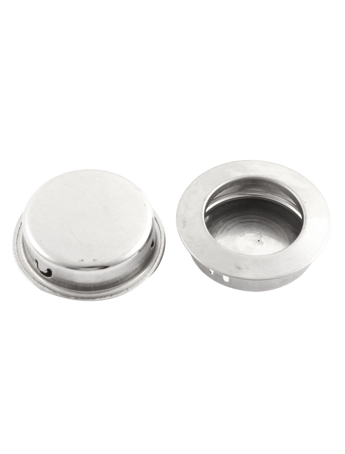 uxcell Uxcell Sliding Door Drawer Stainless Steel 35mm Round Recessed Flush Pull Handle 7pcs