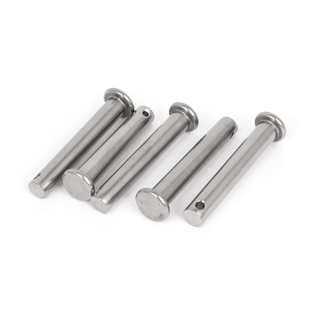 uxcell Uxcell M8 x 50mm Flat Head Stainless Steel Round Clevis Pins 5 Pcs