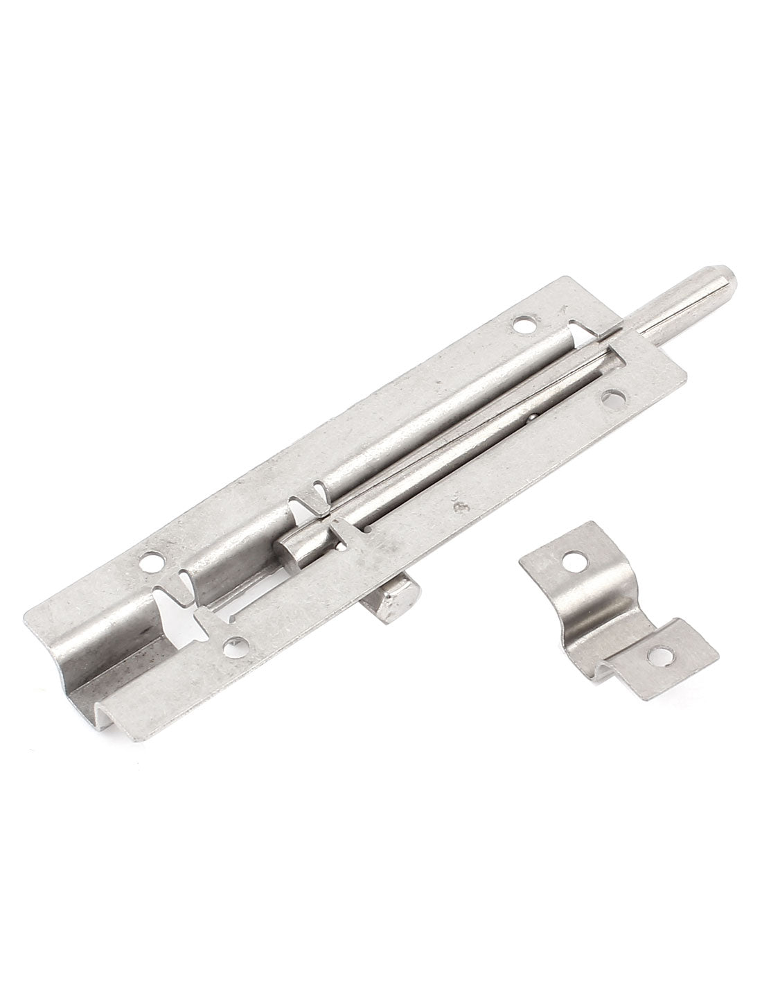 uxcell Uxcell 4" Length Stainless Steel Door Gates Security Latch Sliding Lock Barrel Bolt 100mm Length