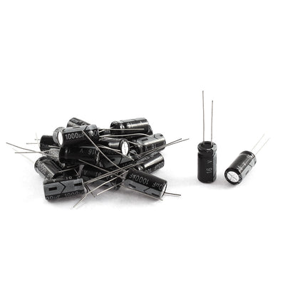 Harfington Uxcell 20Pcs 16V 1000uF 105C Radial Lead Electrolytic Capacitor 8mm x 16mm