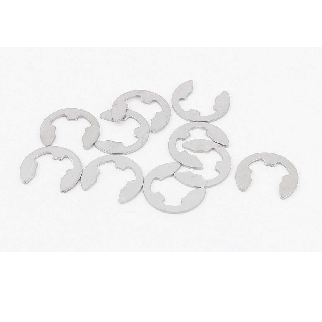 uxcell Uxcell 10pcs 304 Stainless Steel Fastener External Retaining Ring E-Clip Circlip 10mm