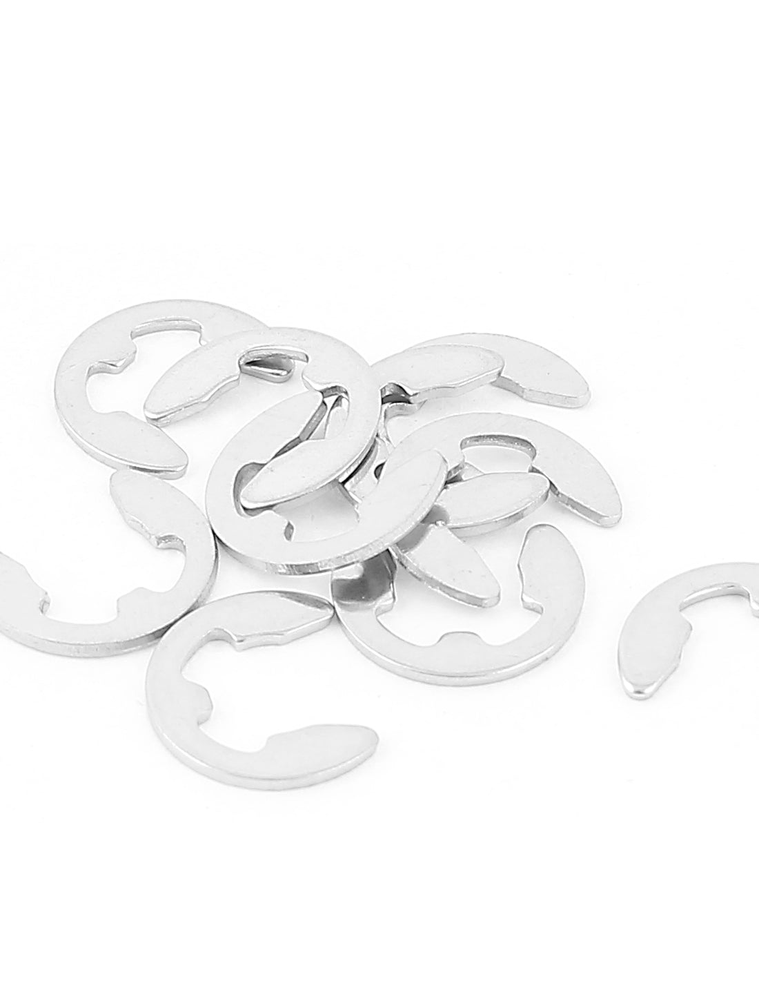 uxcell Uxcell 10pcs 304 Stainless Steel Fastener External Retaining Ring E-Clip Circlip 7mm