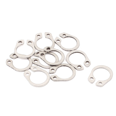 Harfington Uxcell 10pcs 304 Stainless Steel External Circlip Retaining Shaft Snap Rings 9mm