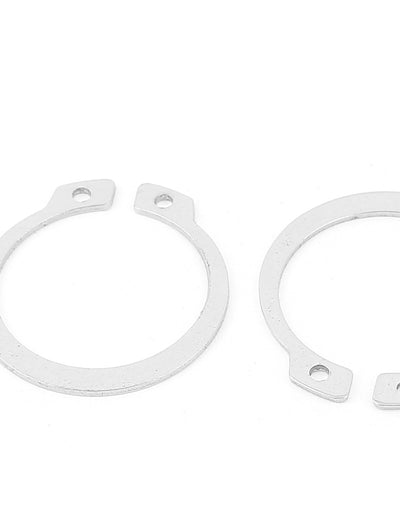 Harfington Uxcell 10pcs 304 Stainless Steel External Circlip Retaining Shaft Snap Rings 30mm