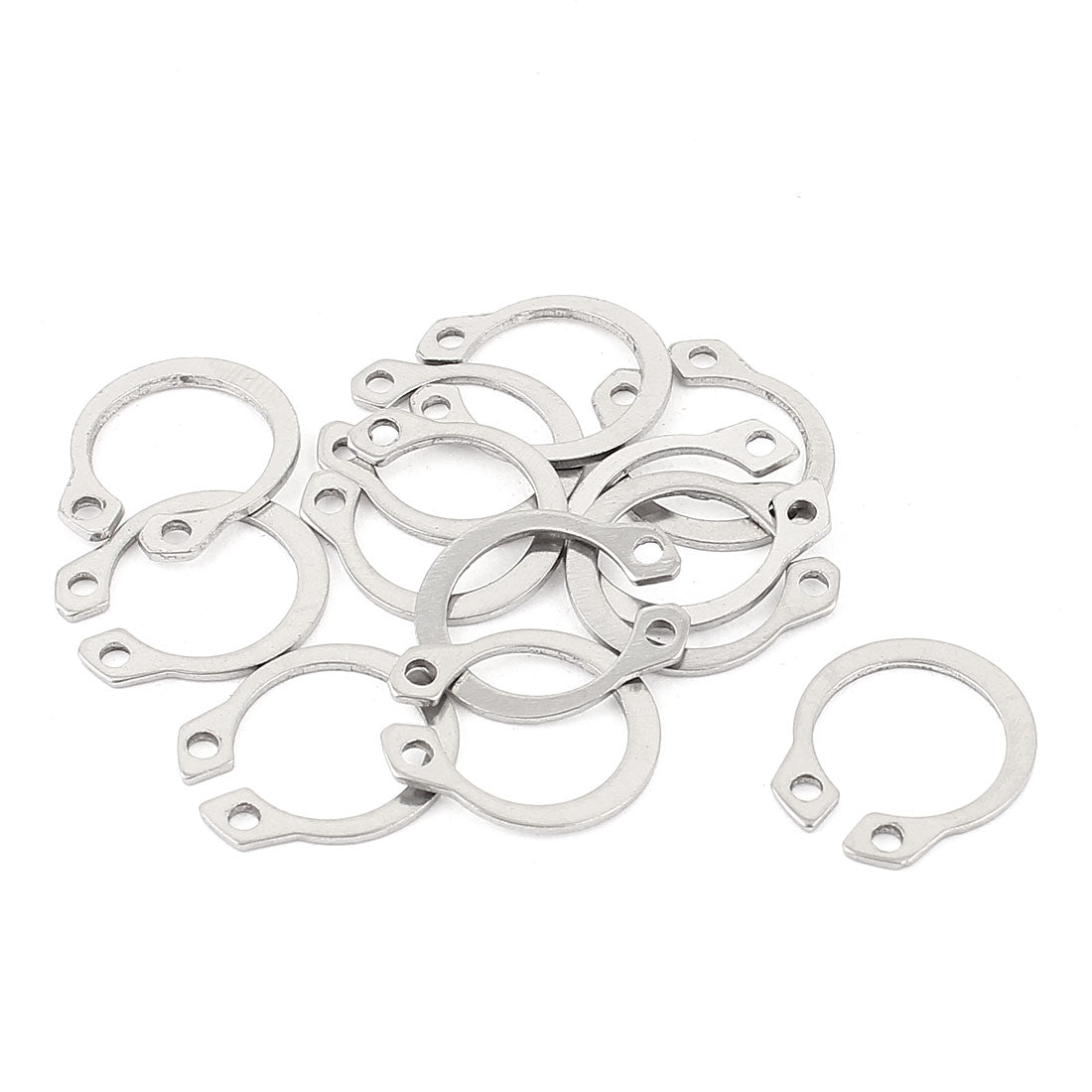 Uxcell 10pcs 304 Stainless Steel External Circlip Retaining Shaft Snap ...