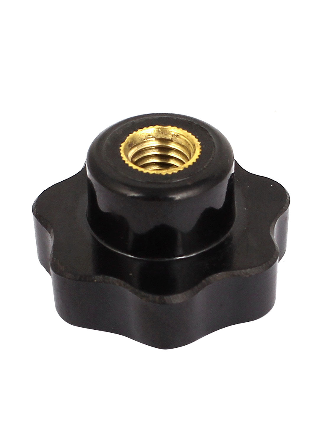 uxcell Uxcell M10 x 40mm Plastic Through Hole Star Head Clamping Knob Black
