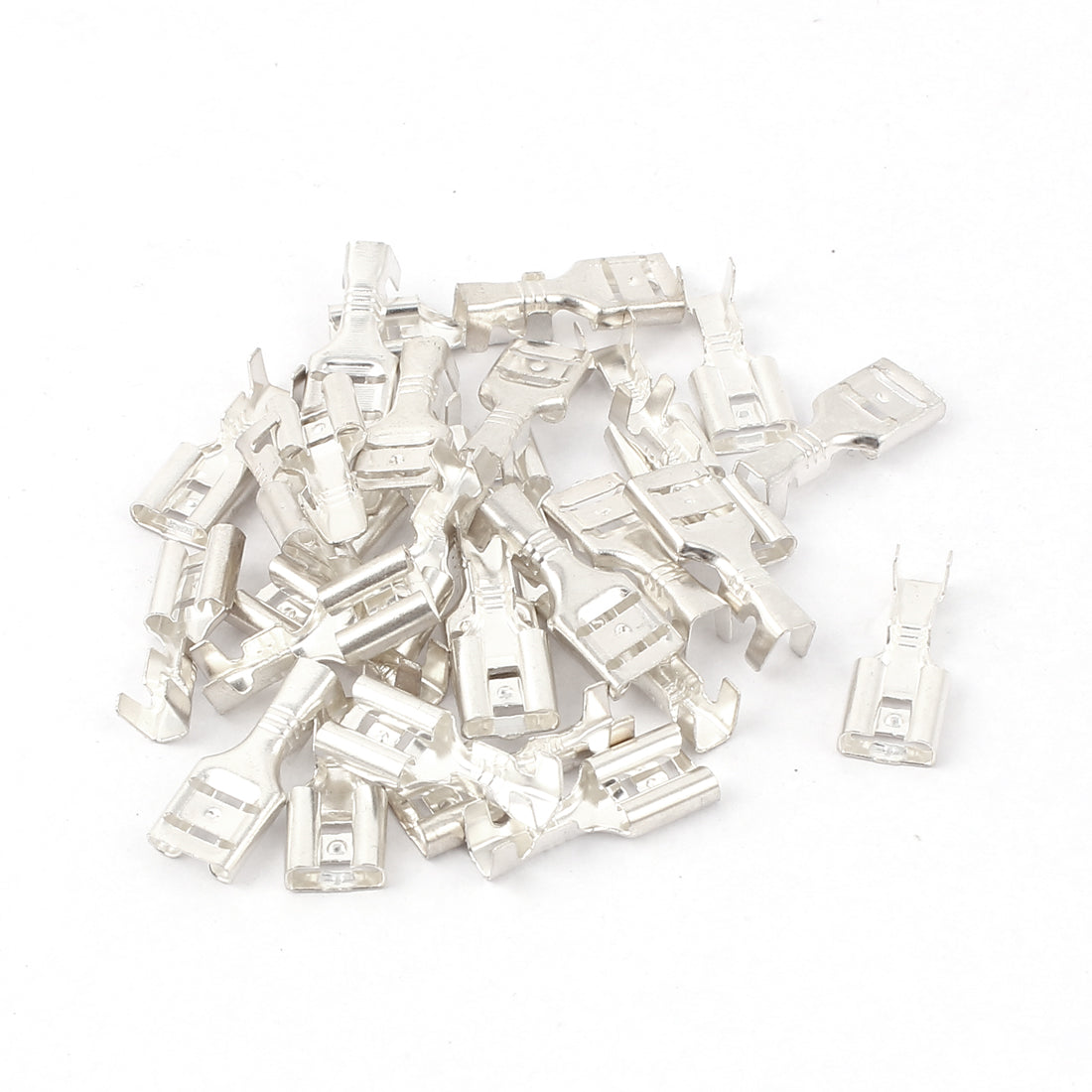 uxcell Uxcell 30 Pcs Speaker 6.3mm Crimp Female Spade Terminal Connector
