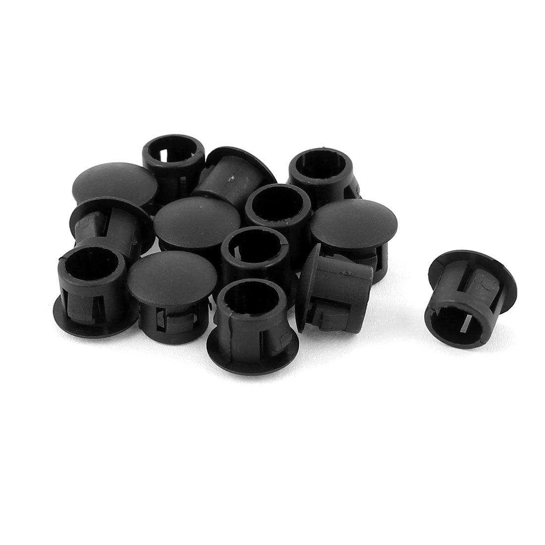 uxcell Uxcell Nylon Round Snap in Mounting Rigid Locking 0.31" Panel Hole 14 Pcs