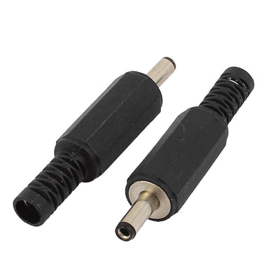 Harfington Uxcell 2 Pcs 3.5mm x 1.3mm DC Power Male Jack Connector for CCTV Camera