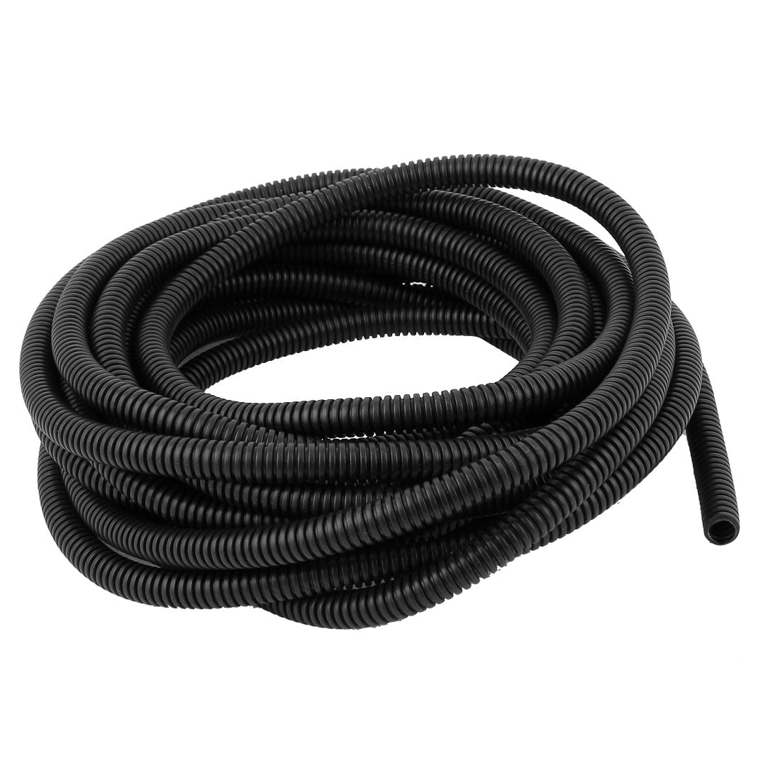 uxcell Uxcell 8 M 9 x 12 mm Plastic Flexible Corrugated Conduit Tube for Garden,Office Black