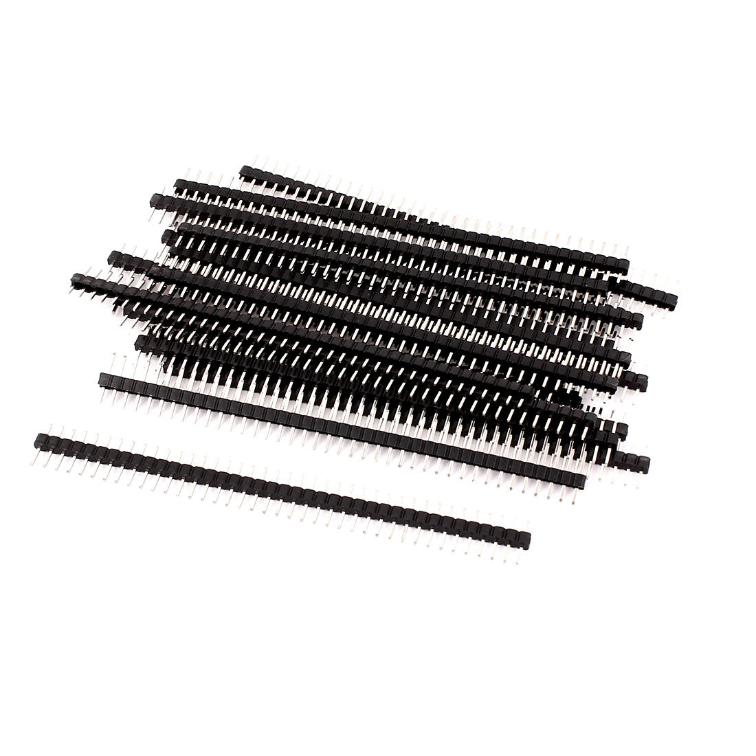uxcell Uxcell 18 Pcs PBC Mount 40Pin 2.0mm Pitch Single Row Straight Male Header Connector Strip