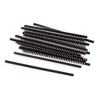 Harfington Uxcell 18 Pcs PBC Mount 40Pin 2.0mm Pitch Single Row Straight Male Header Connector Strip