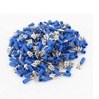 Harfington Uxcell 240pcs FDD2-250 1.5-2.5mm2 Wire Female Spade Insulated Terminal Connector Blue