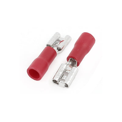Harfington Uxcell 240pcs 125-187 A.W.G 22-16 Wire Female Spade Insulated Terminal Connector Red