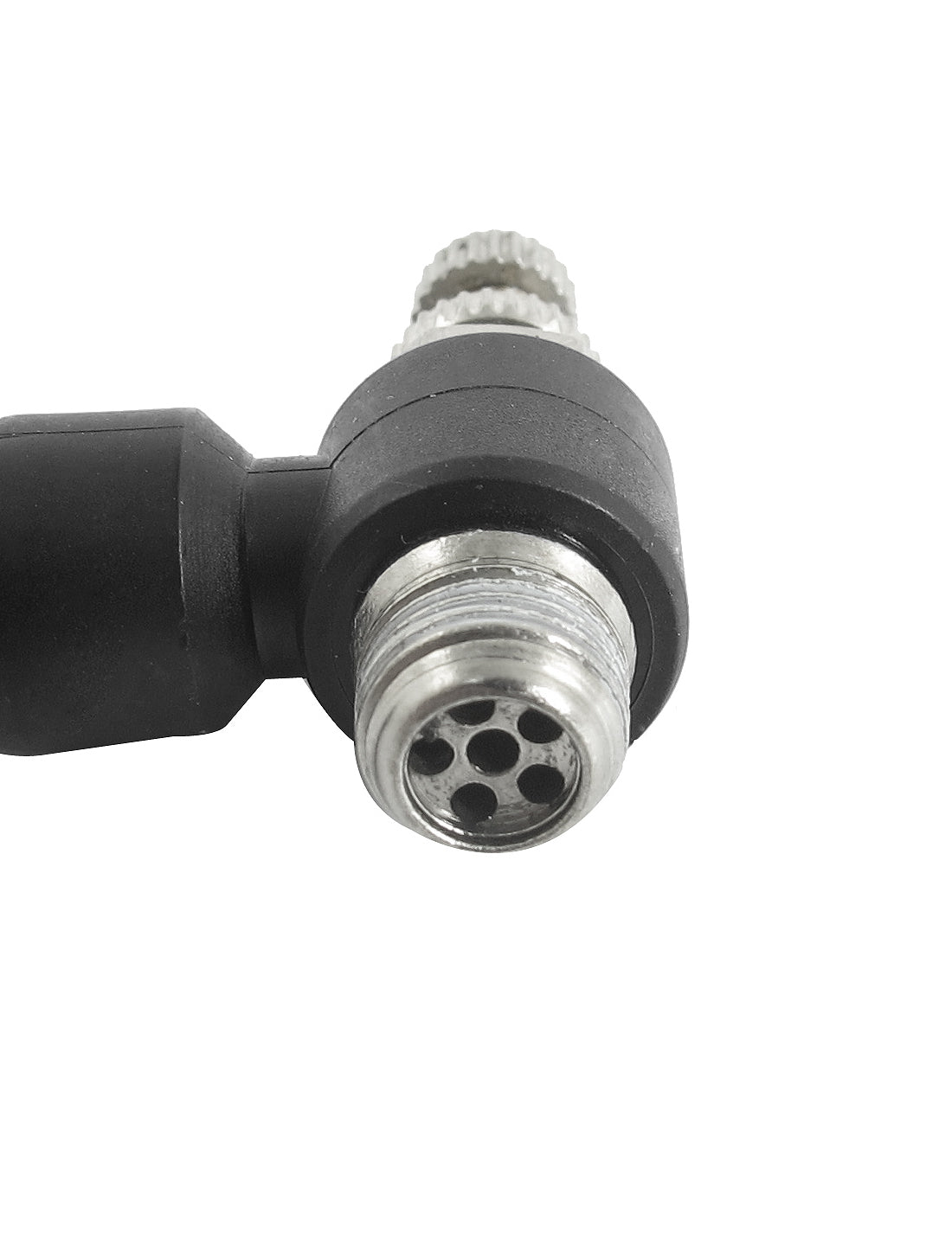 uxcell Uxcell Air Pneumatic 1/8BSP Male Thread to 6mm Push in Connect Tube Fitting Coupler Speed Controller Valve 2Pcs