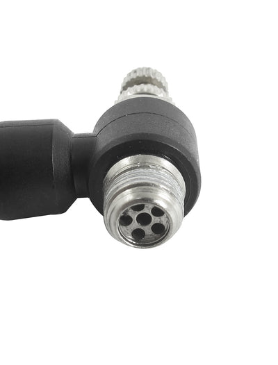 Harfington Uxcell Air Pneumatic 1/8BSP Male Thread to 6mm Push in Connect Tube Fitting Coupler Speed Controller Valve 2Pcs