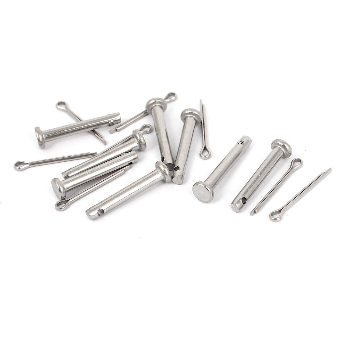 uxcell Uxcell M3 x 20mm Flat Head 304 Stainless Steel Round Clevis Pins Fastener 8Sets