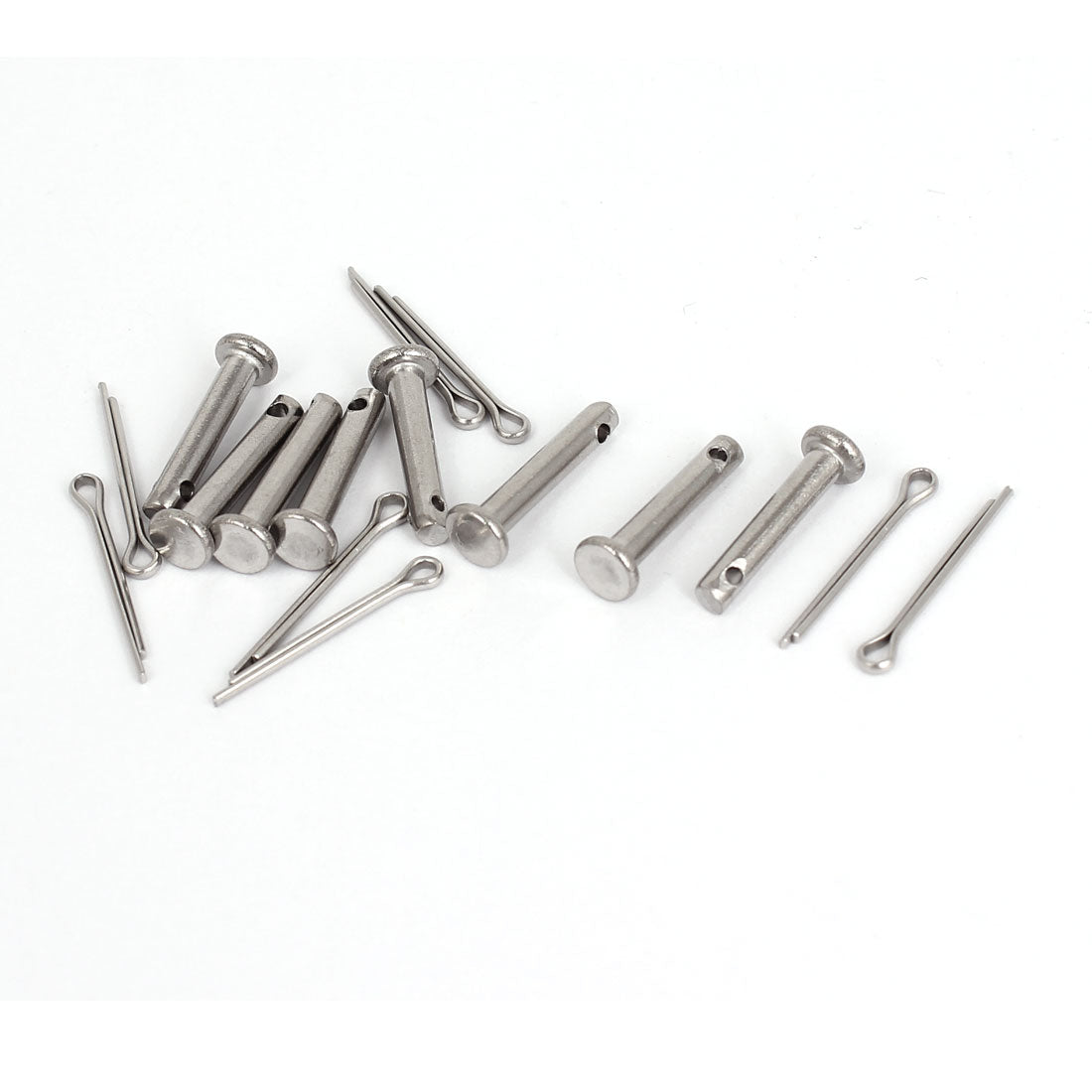 uxcell Uxcell M3 x 16mm Flat Head 304 Stainless Steel Round Clevis Pins Fastener 8Sets
