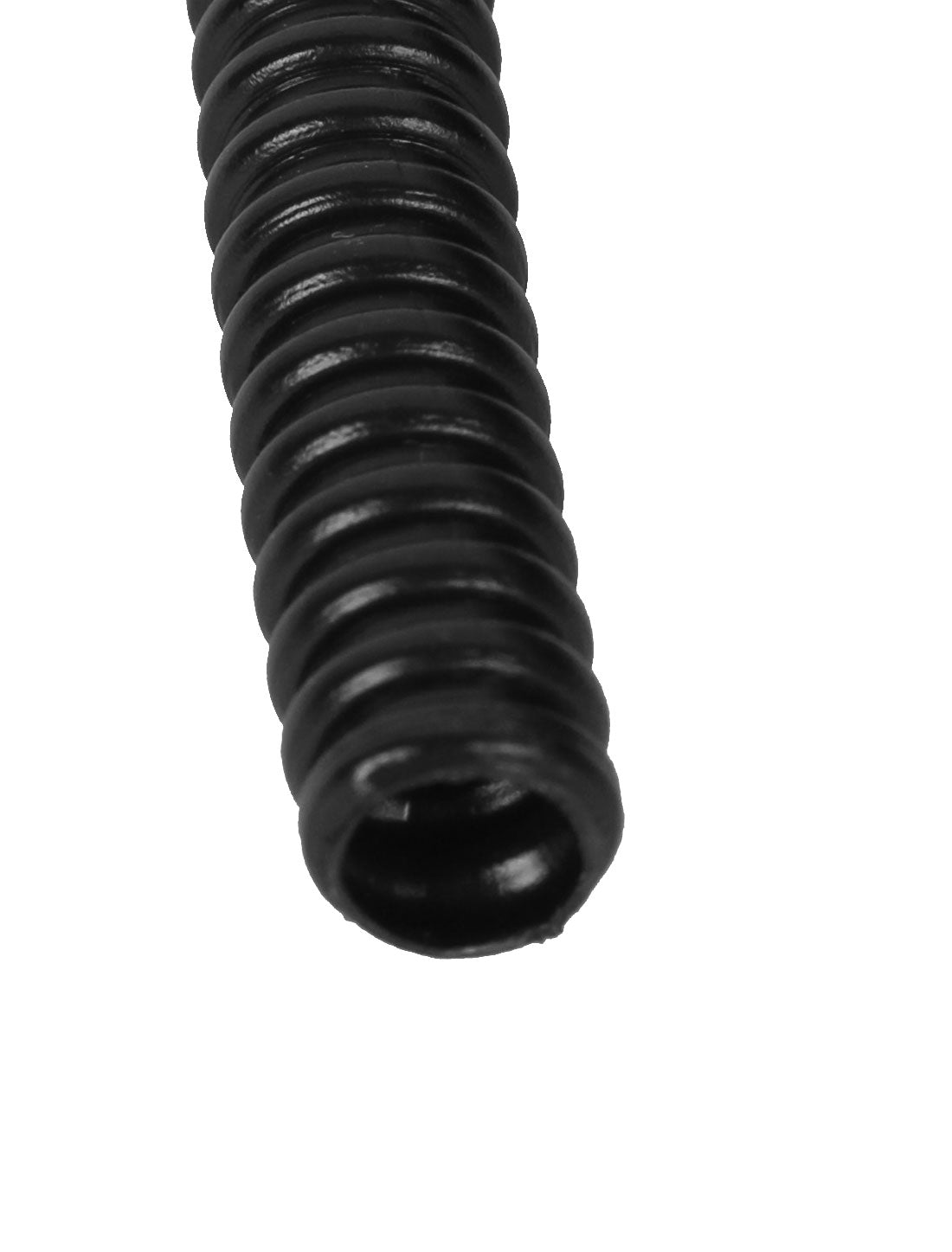 uxcell Uxcell 15 M 5 x 7 mm Plastic Flexible Corrugated Conduit Tube for Garden,Office Black