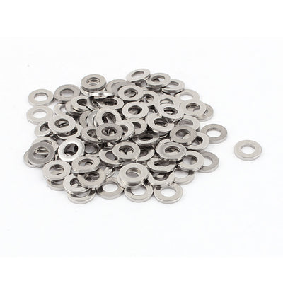 Harfington Uxcell 100Pcs M6 x 12mm x 1.5mm 304 Stainless Steel Flat Washer for Screw Bolt