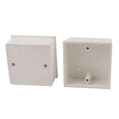 uxcell Uxcell 2Pcs 86mm x 86mm x 40mm Plastic Enclosure Project Junction Box Case