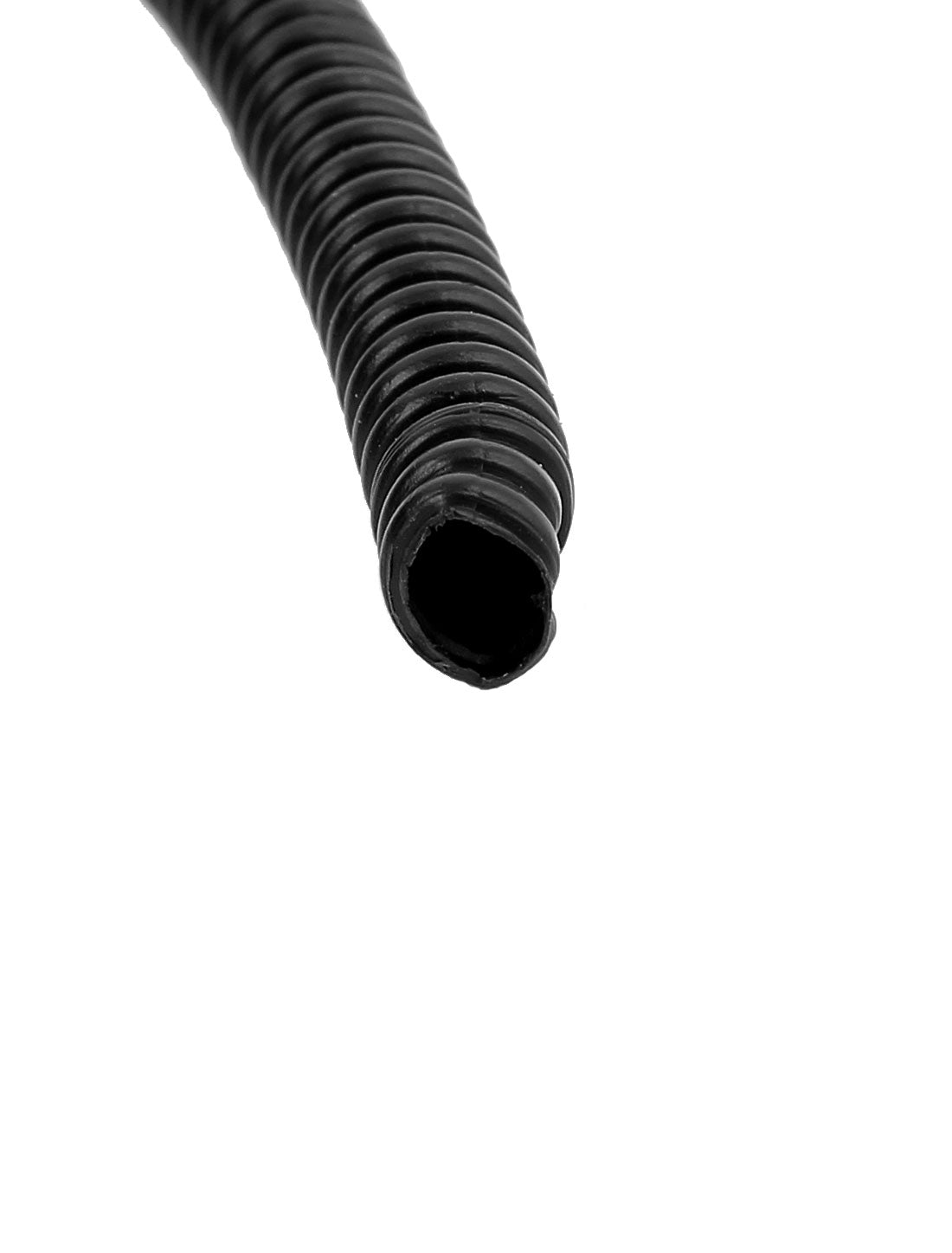 uxcell Uxcell 20.7 M 5 x 7 mm Plastic Flexible Corrugated Conduit Tube for Garden,Office Black