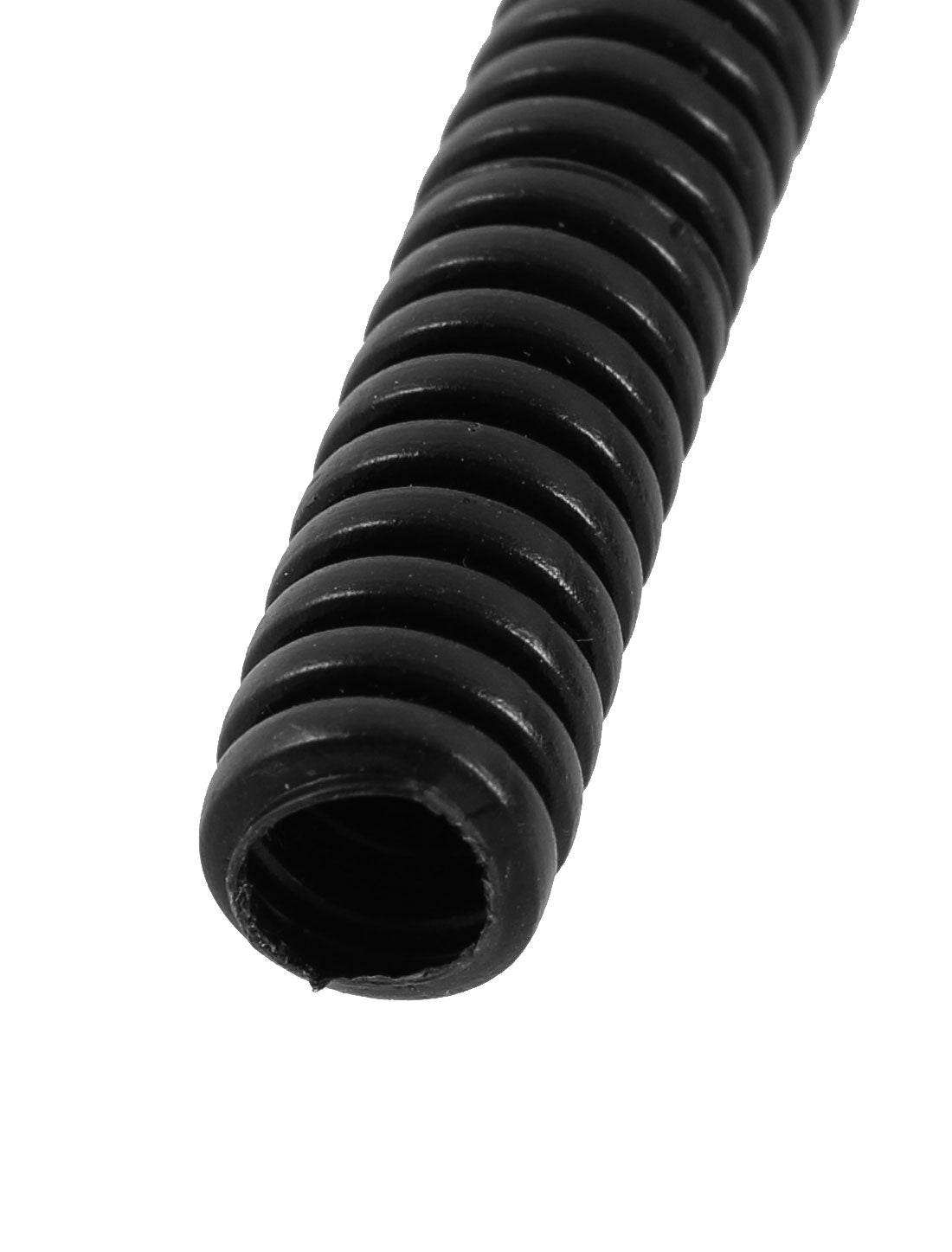 uxcell Uxcell 5.7 M 8 x 10 mm Plastic Flexible Corrugated Conduit Tube for Garden,Office Black