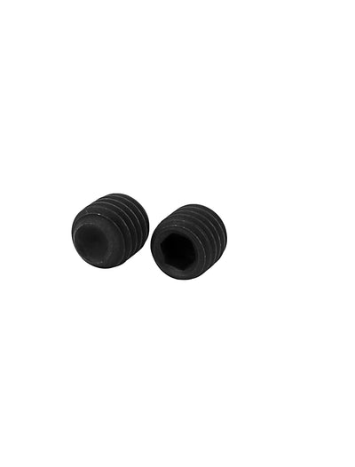 Harfington Uxcell M8 x 10mm 1.25mm Pitch Hex Socket Set Cup Point Grub Screws Black 50pcs