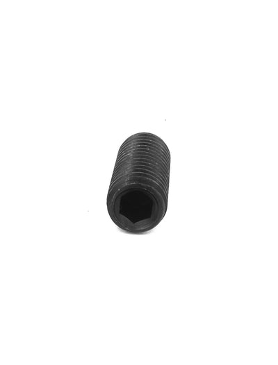 Harfington Uxcell M8 x 10mm 1.25mm Pitch Hex Socket Set Cup Point Grub Screws Black 50pcs