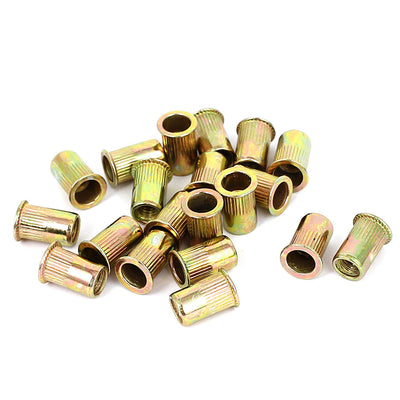 uxcell Uxcell 20 Pcs M4 Reduced Head Blind Threaded Rivet Nuts Fasteners