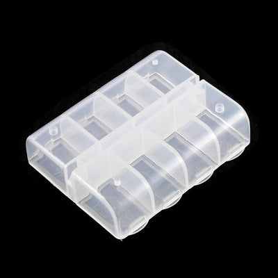 Harfington Uxcell Weekly 8 Compartments Pill Box Tablet Holder Case Organizer Container Clear