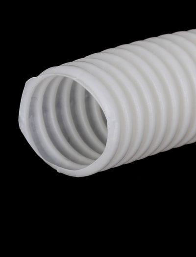 Harfington 25mm x 20mm Dia Beige Bellows Hose Corrugated Wire Cable Tube Tubing Pipe 10Ft