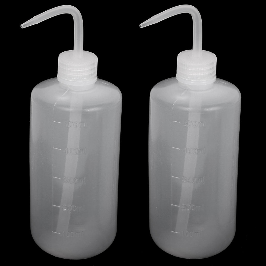 uxcell Uxcell Lab Right Angle Bent Tip Plastic Liquid Storage Squeeze Bottle Dispenser 500mL 2pcs