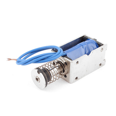 Harfington Uxcell Push Pull Type DIY DC Electromagnet Magnet Solenoid 15mm 45N DC 24V 2A