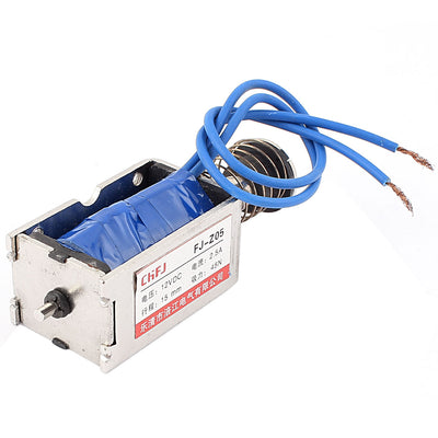 Harfington Uxcell Push Pull Type DIY DC Electromagnet Magnet Solenoid 15mm 45N DC 12V 2.5A