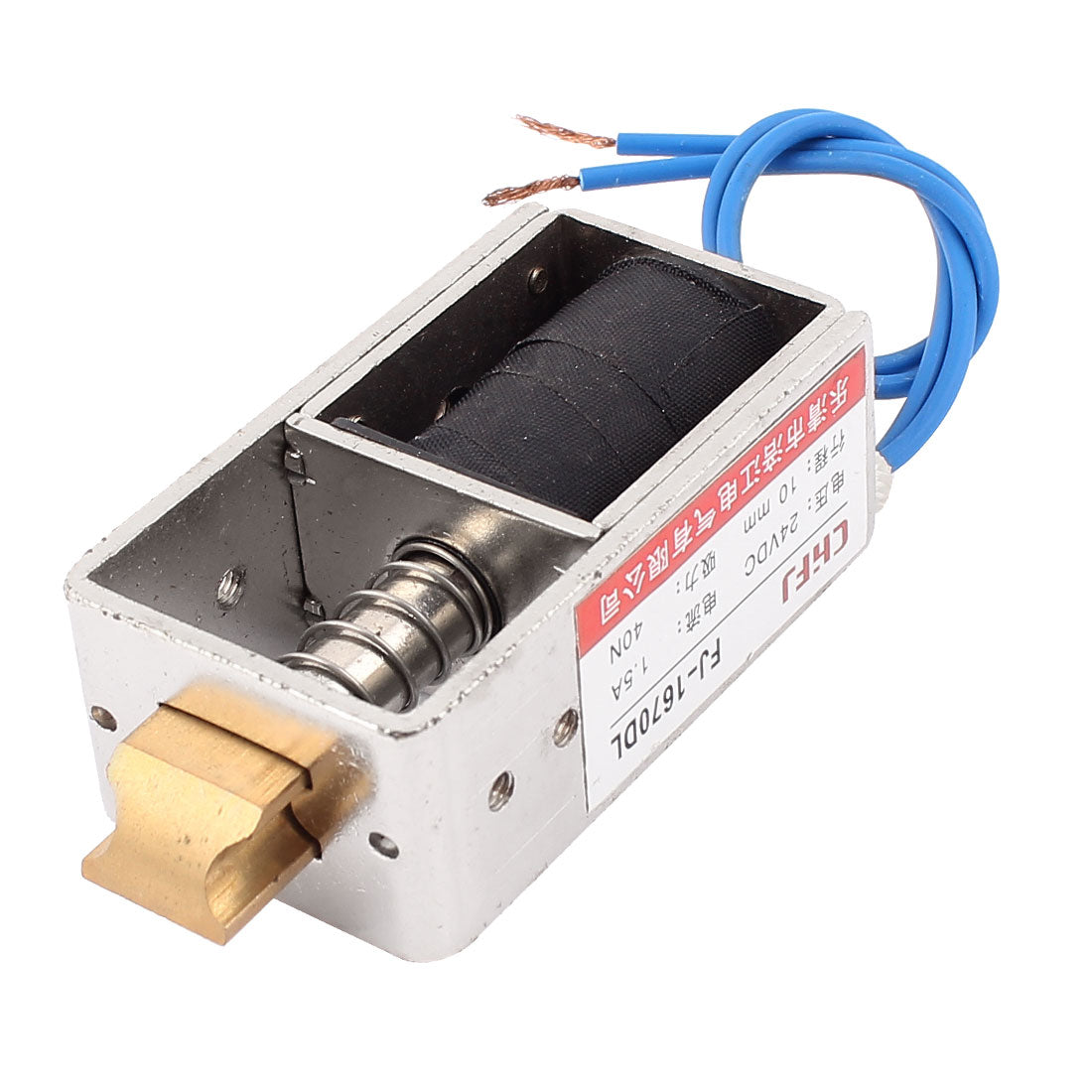 uxcell Uxcell Push Pull Type DIY DC Electromagnet Magnet Solenoid 10mm 40N DC 24V 1.5A