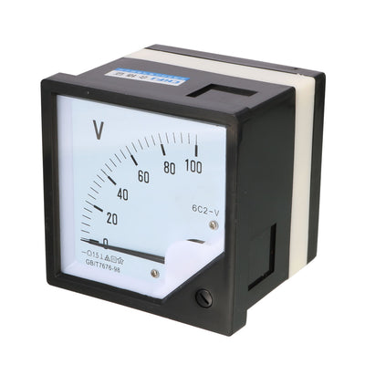 Harfington Uxcell DC 0-100V Analog Panel Voltmeter Voltage Meter Measuring Gauge Class1.5