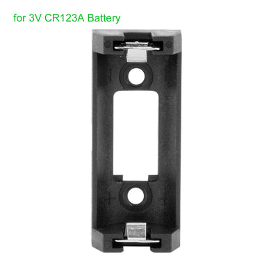 Harfington Uxcell 6Pcs CR123A CR123 Lithium Battery Holder Box Clip Case w PCB Solder Mounting Lead