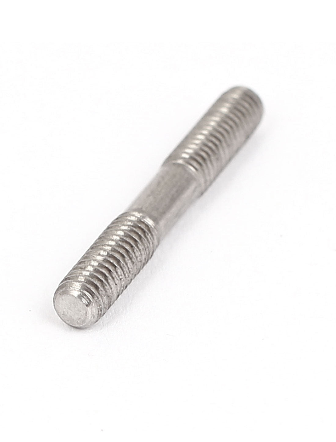 uxcell Uxcell M4x30mm 304 Stainless Steel Double End Threaded Stud Screw Bolt Silver Tone 5Pcs