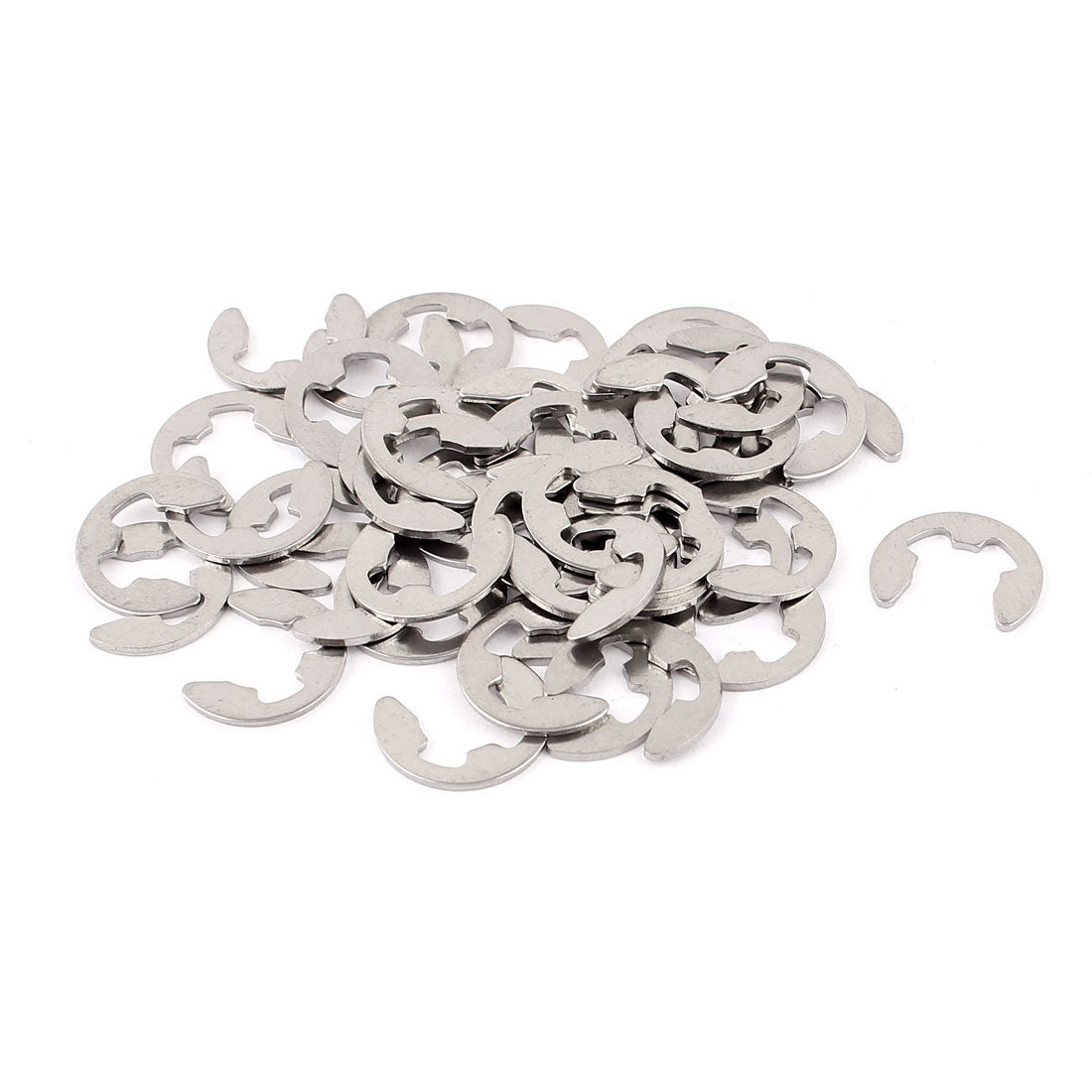 uxcell Uxcell 8mm Inner Dia Stainless Steel Retaining E-Clip Snap Ring Circlip 44pcs