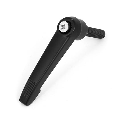 uxcell Uxcell Machinery M10 x 40mm Male Thread Clamping Lever Adjustable Handle Knob Black
