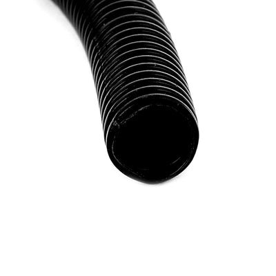 Harfington Uxcell 2.7 M 10 x 13 mm Plastic Corrugated Conduit Tube for Garden,Office Black