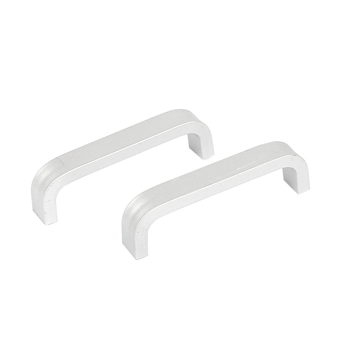 uxcell Uxcell Cupboard Drawer Door 70mm Length Alloy Pull Handle Silver Tone 2 Pcs